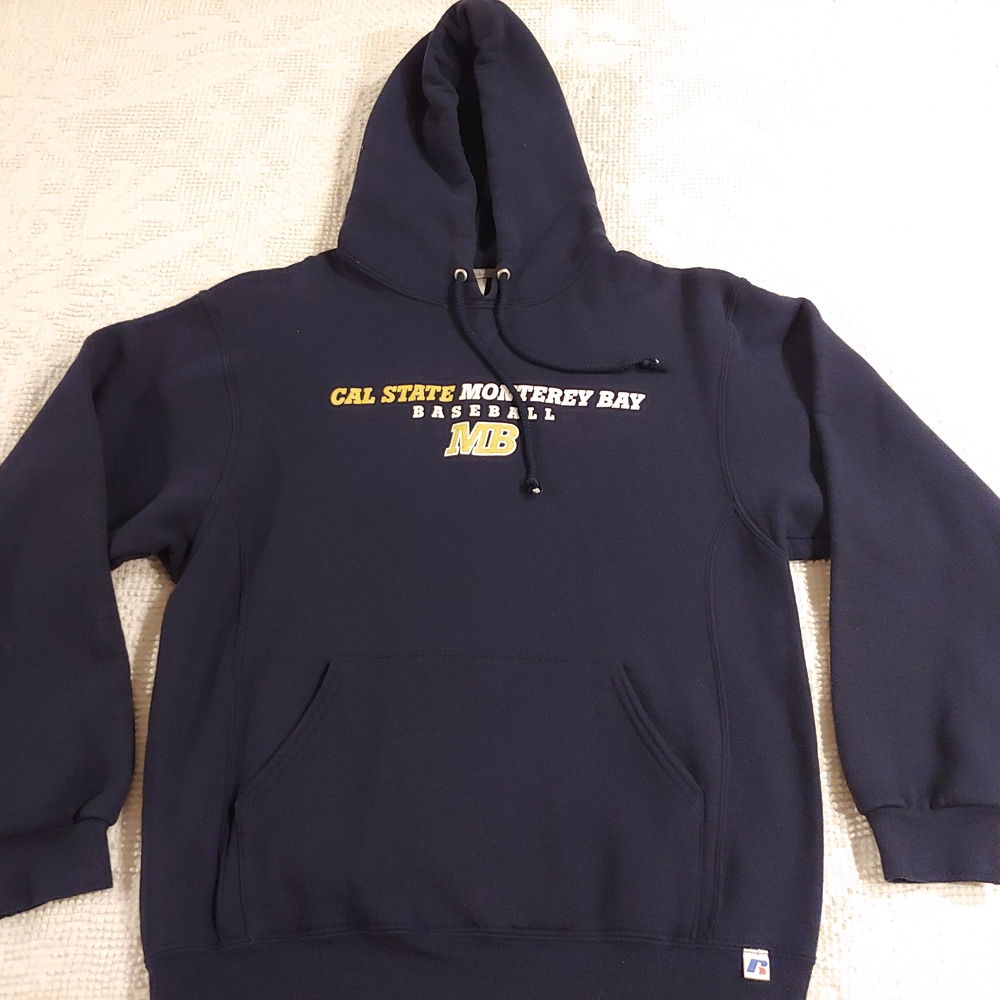 Cal State Monterey Bay Baseball Russell Athletic Dark Blue Hoodie